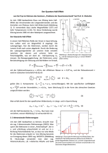 Der Quanten-Hall-Effekt - Institut für Theoretische Physik