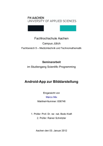 Seminararbeit - Android-App zur Bilddarstellung - RWTH