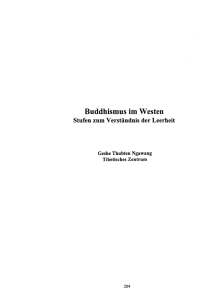 Buddhismus im Westen - Numata Zentrum für Buddhismuskunde