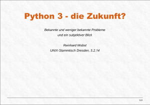 Python 3 - die Zukunft?