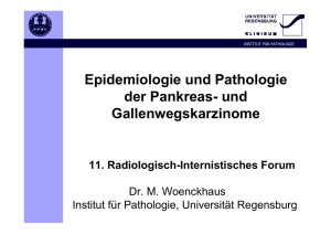 Epidemiologie und Pathologie der Pankreas