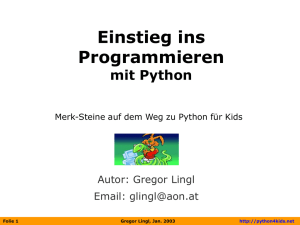 Programmieren Python für Kinder