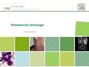 Pädiatrische Onkologie - Deutsche Akademie für