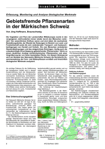 (2003): Gebietsfremde Pflanzenarten in der Märkischen Schweiz