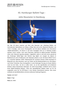 43. Hamburger Ballett-Tage