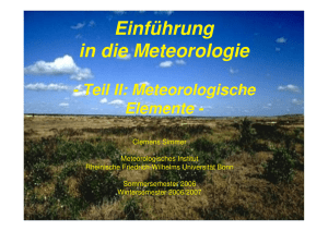 Einführung in die Meteorologie - Meteo Uni Bonn