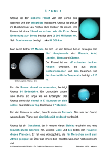 Uranus - Planetarium Judenburg