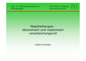 Prof. V. Krömker (FH Hannover) - Tiergesundheitsdienst Sachsen