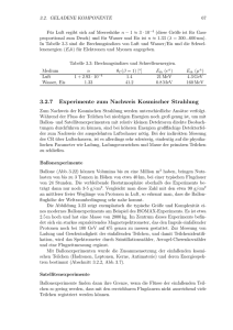 3.2.7 Experimente zum Nachweis Kosmischer Strahlung