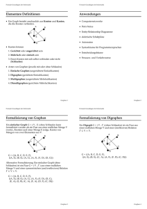 Elementare Definitionen Anwendungen Formalisierung von