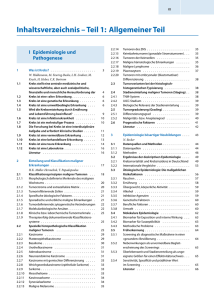 Inhaltsverzeichnis – Teil 1: Allgemeiner Teil