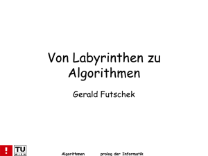 Von Labyrinthen zu Algorithmen