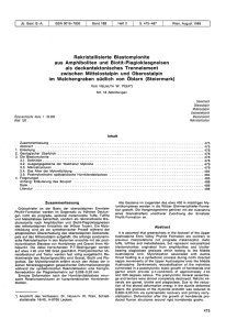 Rekristallisierte Blastomylonite aus Amphiboliten und Biotit