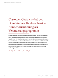 Customer Centricity bei der Graubündner Kantonalbank