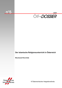 Der islamische Religionsunterricht in Österreich