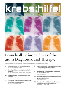 Bronchialkarzinom: State of the art in Diagnostik und Therapie - Dr-Art