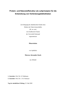 Protein- und Naturstoffstruktur als Leitprinzipien für die