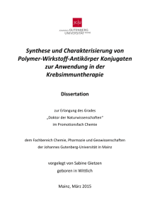 Synthese und Charakterisierung von Polymer-Wirkstoff