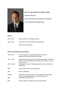 Prof. Dr. med. Andreas G. Schreyer, MBA Leitender Oberarzt