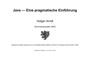 Java - Eine pragmatische Einführung