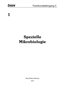 Spezielle Mikrobiologie - Österreichische Gesellschaft für