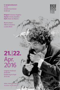 21.|22. Apr. 2016 - Tiroler Symphonie Orchester Innsbruck