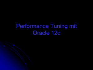 Oracle 11g Performance Monitoring und Forecast