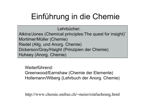 Einführung in die Chemie
