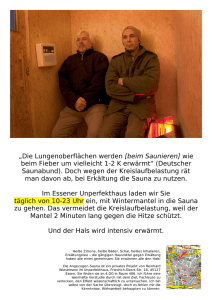 Hilft die Angezogen-Sauna bei Erkältungen?