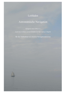 Leitfaden Astronomische Navigation