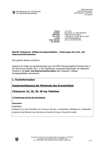 1. Fachinformation Zusammenfassung der Merkmale des