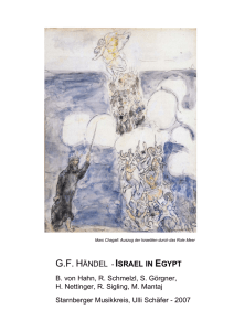 G.F. HÄNDEL - ISRAEL IN EGYPT