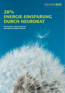 28% ENERGIE-EINSPARUNG DURCH NEUROBAT