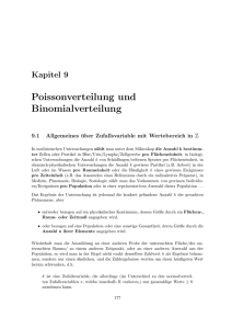 Poissonverteilung und Binomialverteilung