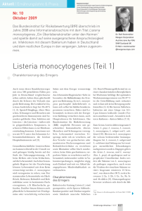 Listeria monocytogenes (Teil 1)