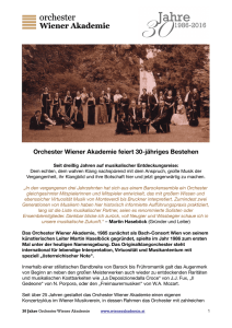 30 Jahre Orchester Wiener Akademie