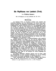 Die Phyllitzone von Landeck (Tirol).