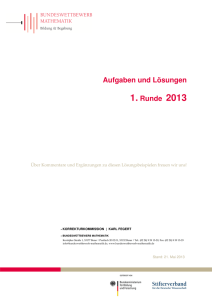 Lösungen 2013.1 - Bundesweite Mathematik