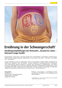 Ernährung in der Schwangerschaft