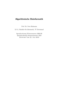 Algorithmische Bioinformatik