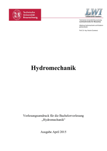 Vorlesungsskript Hydromechanik