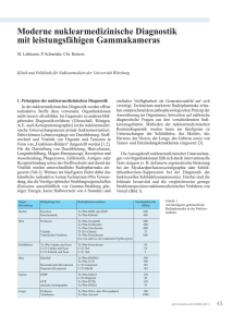 Moderne nuklearmedizinische Diagnostik mit leistungsfähigen