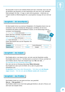 Satzglieder - Schulbuchzentrum Online