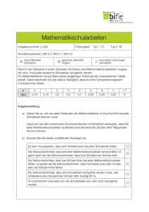 Mathematikschularbeiten