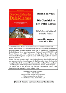 Roland Barraux Die Geschichte der Dalai Lamas