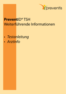 PreventID® TSH Weiterführende Informationen • Testanleitung