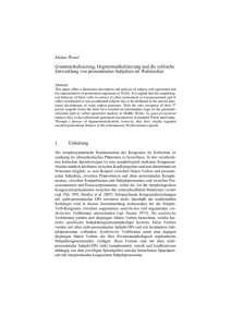 Grammatikalisierung, Degrammatikalisierung und die zyklische