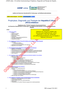 Hepatitis-C-Virus (HCV)-Infektion