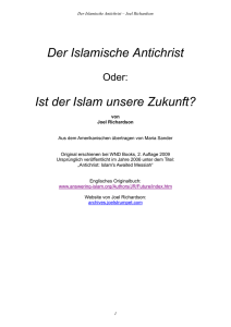 Der Islamische Antichrist Ist der Islam unsere Zukunft?