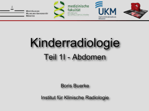 Pädiatrische Radiologie: Abdomen